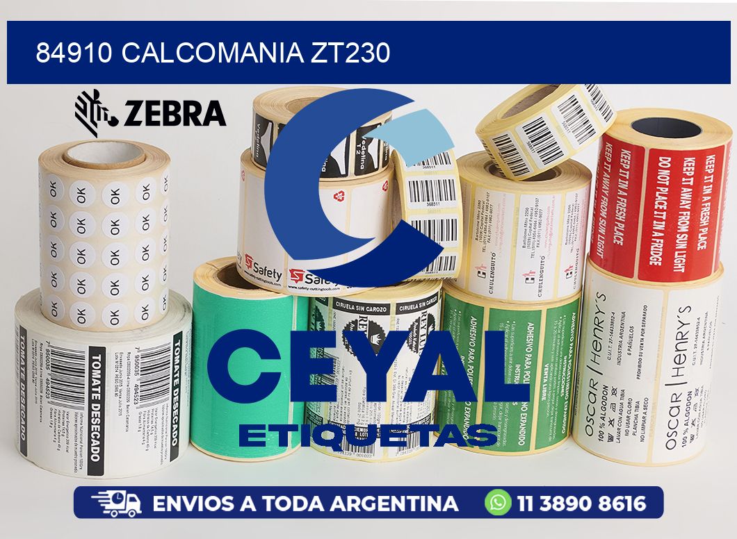 84910 CALCOMANIA ZT230