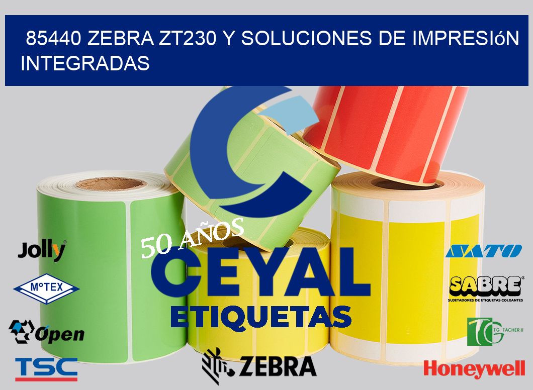 85440 Zebra ZT230 y Soluciones de Impresión Integradas