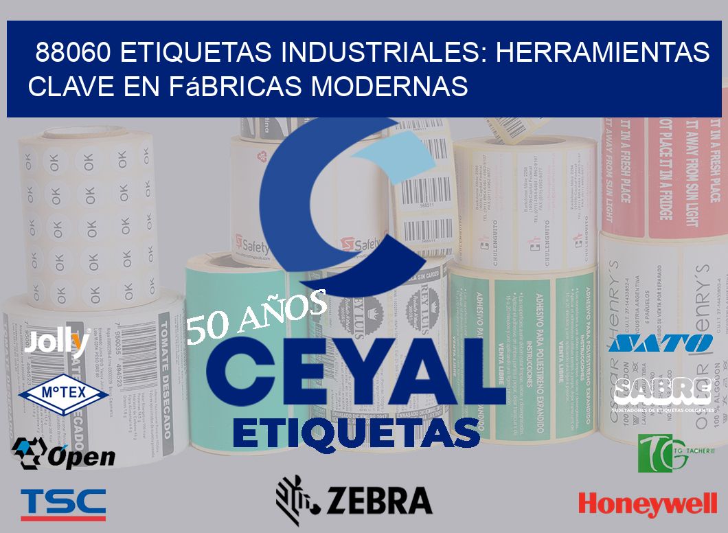 88060 Etiquetas Industriales: Herramientas Clave en Fábricas Modernas