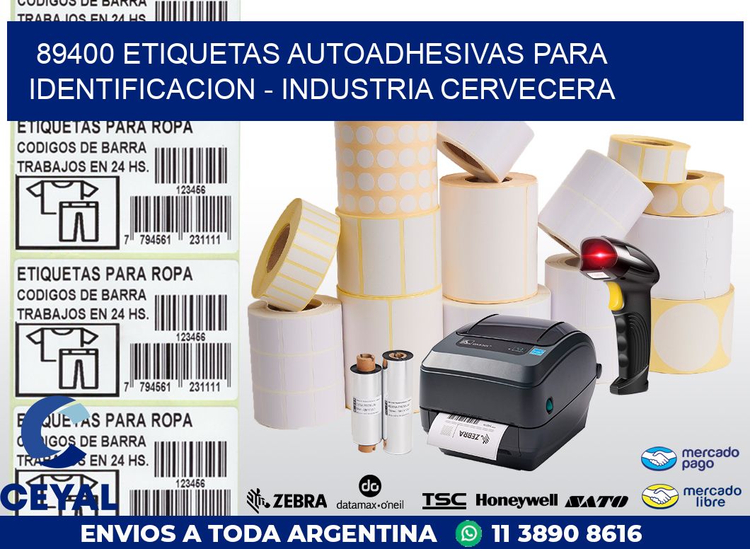 89400 ETIQUETAS AUTOADHESIVAS PARA IDENTIFICACION – INDUSTRIA CERVECERA