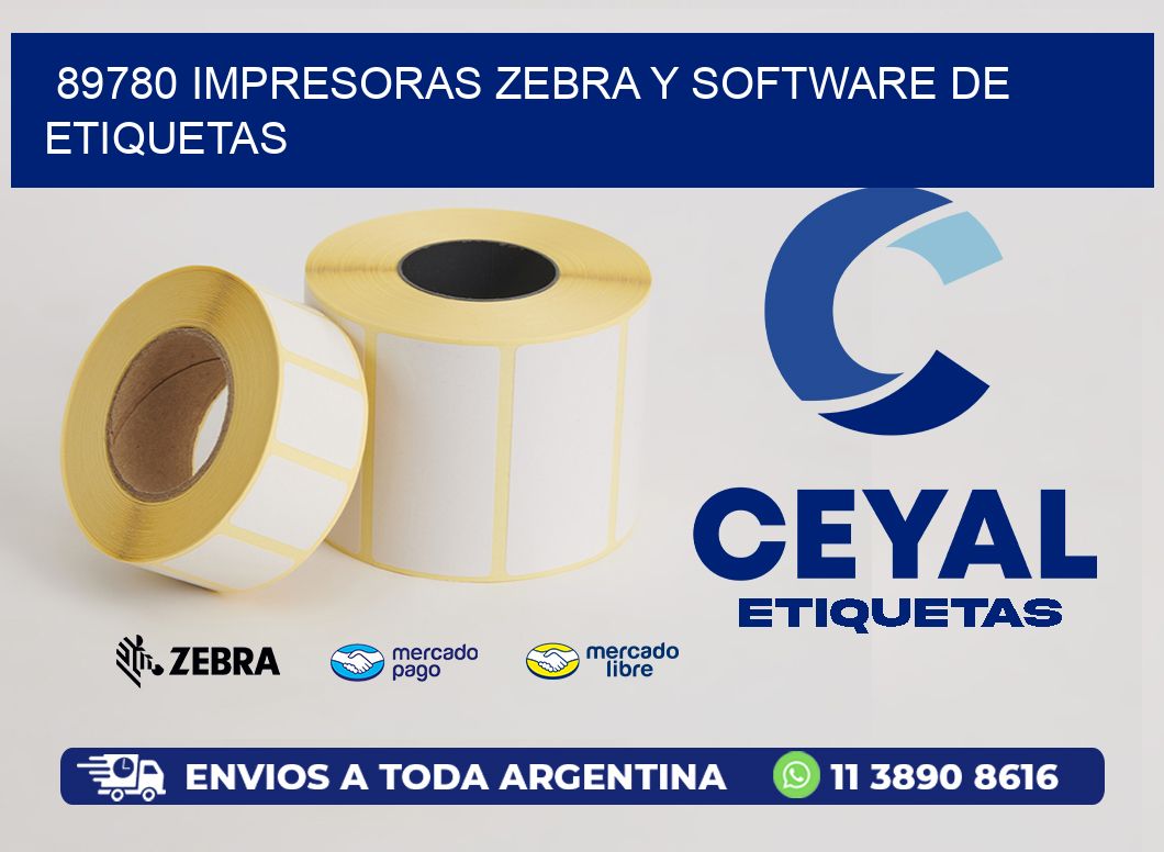 89780 Impresoras Zebra y Software de Etiquetas