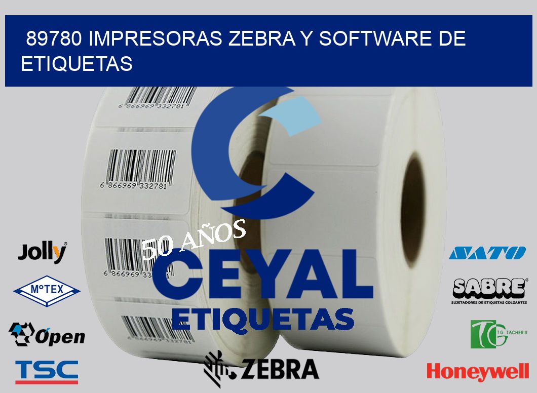 89780 Impresoras Zebra y Software de Etiquetas