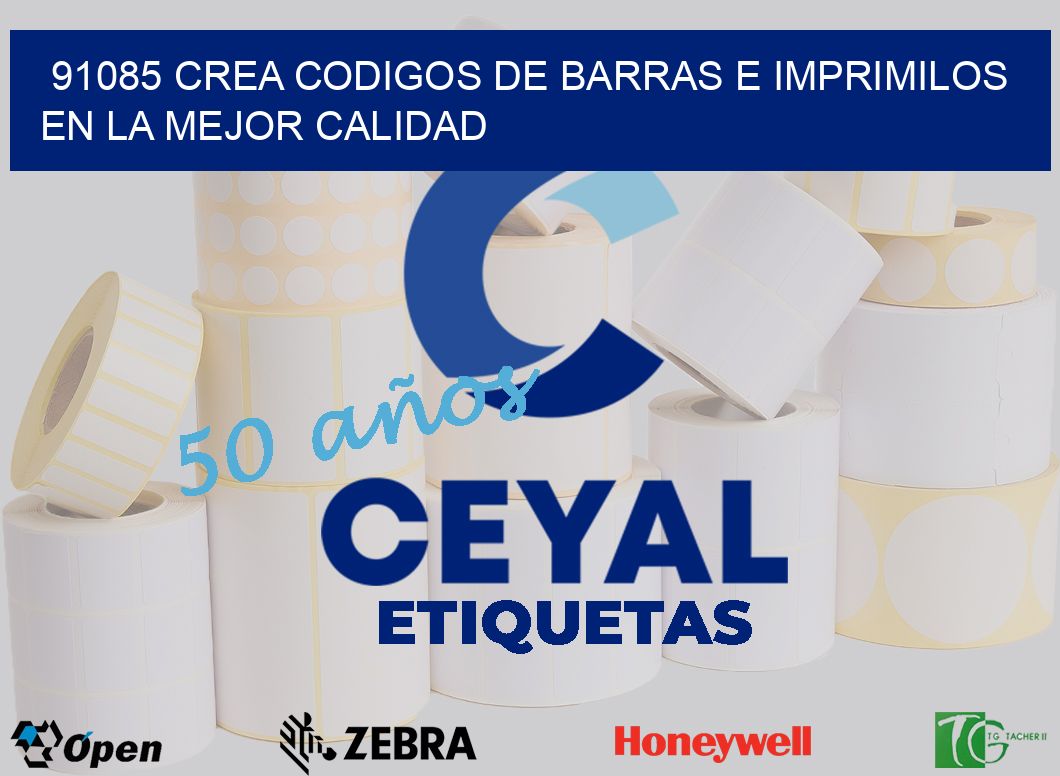 91085 CREA CODIGOS DE BARRAS E IMPRIMILOS EN LA MEJOR CALIDAD