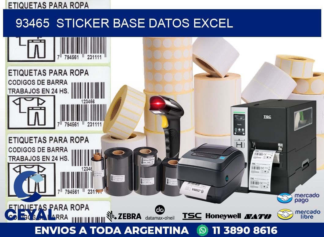 93465  sticker base datos excel