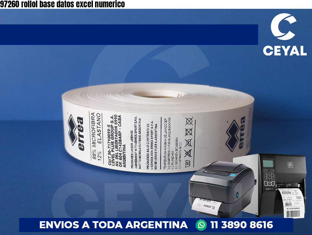 97260 rollol base datos excel numerico