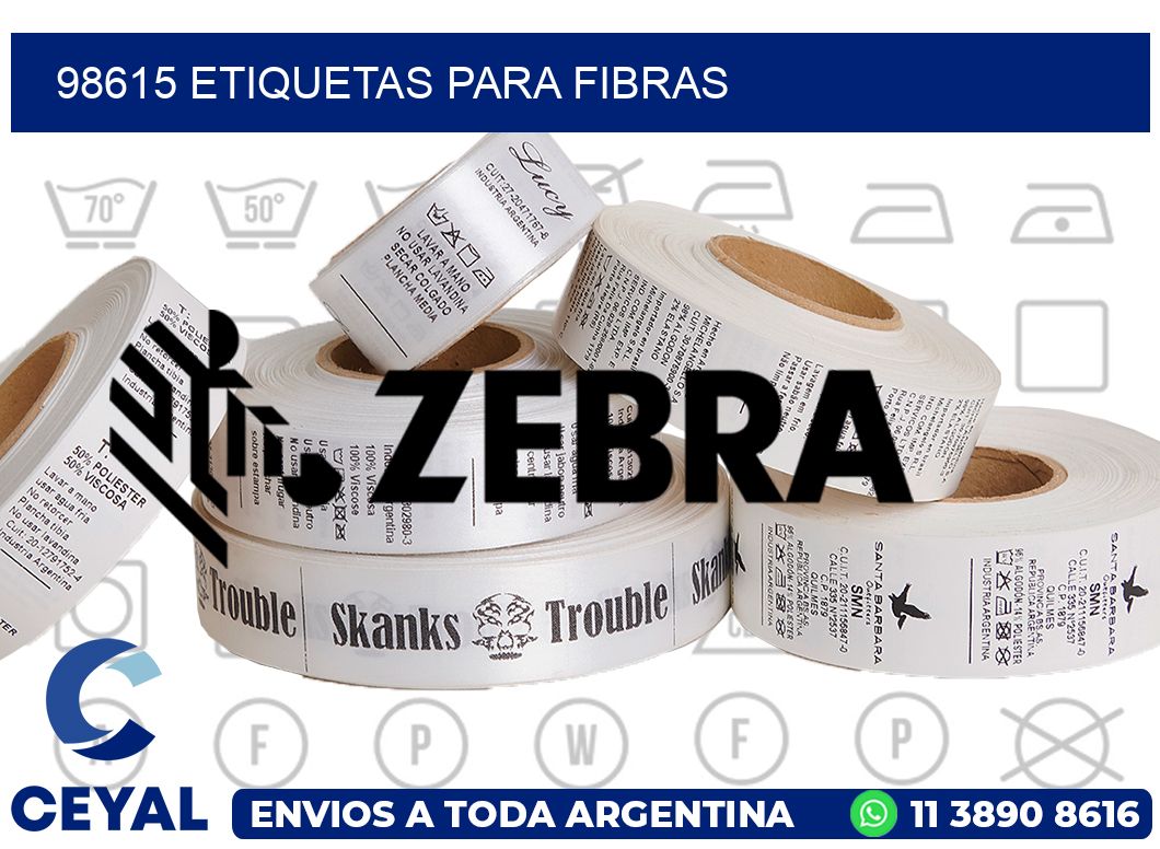 98615 ETIQUETAS PARA FIBRAS