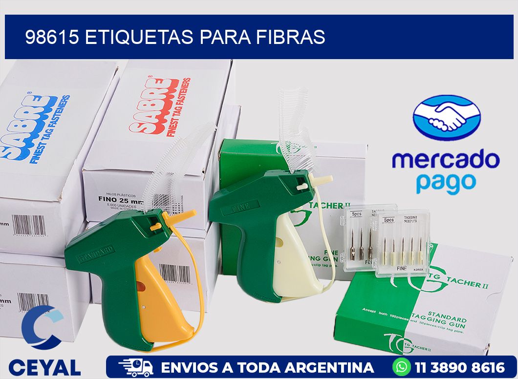 98615 ETIQUETAS PARA FIBRAS