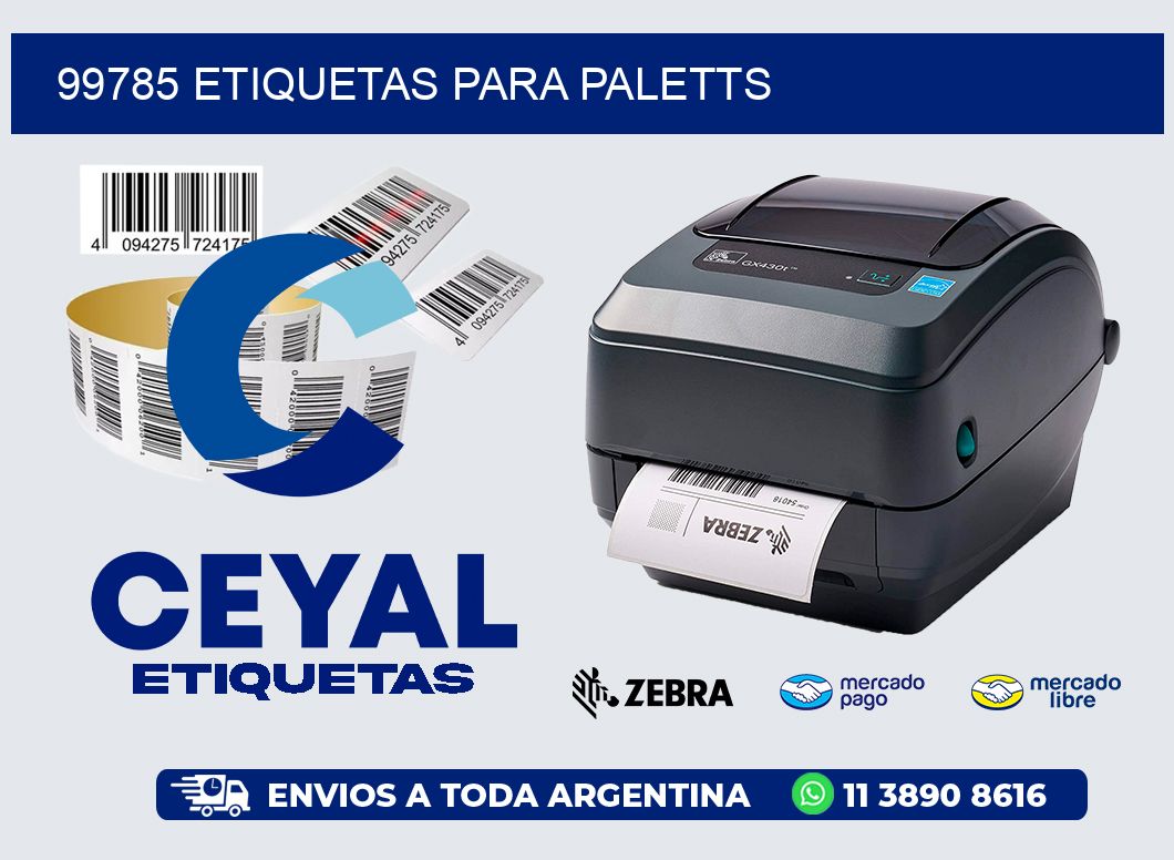 99785 Etiquetas para paletts