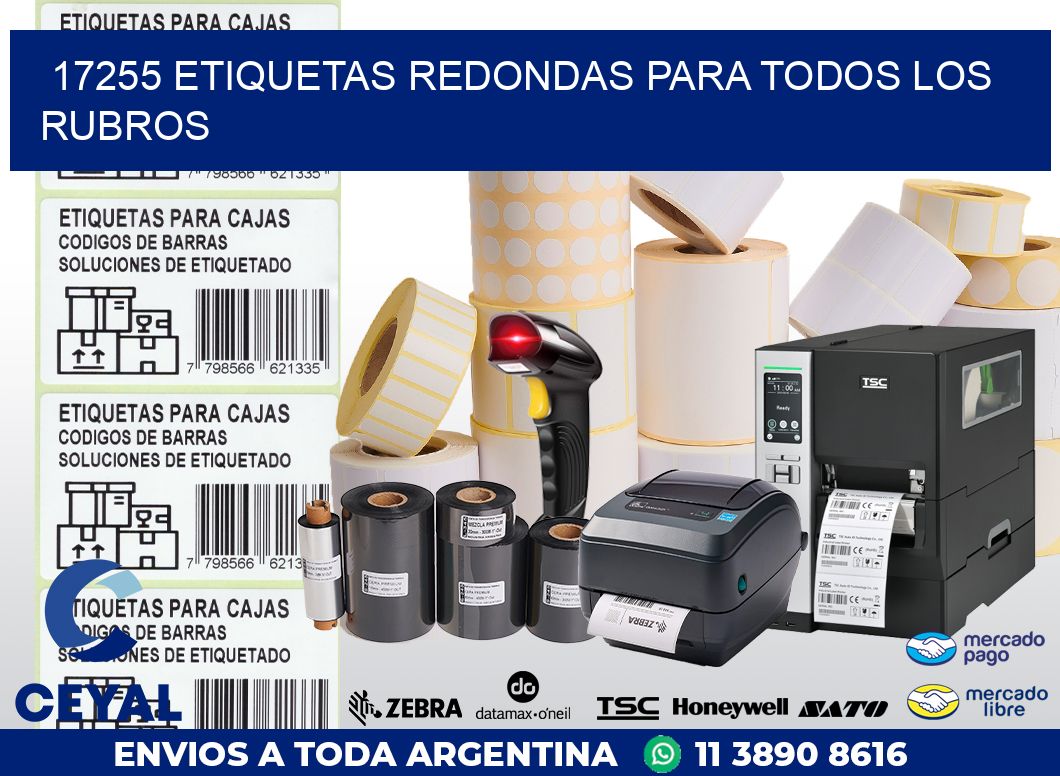 17255 ETIQUETAS REDONDAS PARA TODOS LOS RUBROS