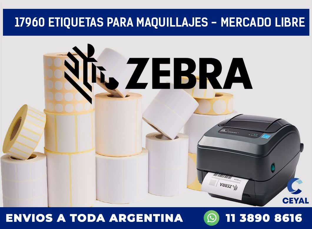 17960 ETIQUETAS PARA MAQUILLAJES - MERCADO LIBRE