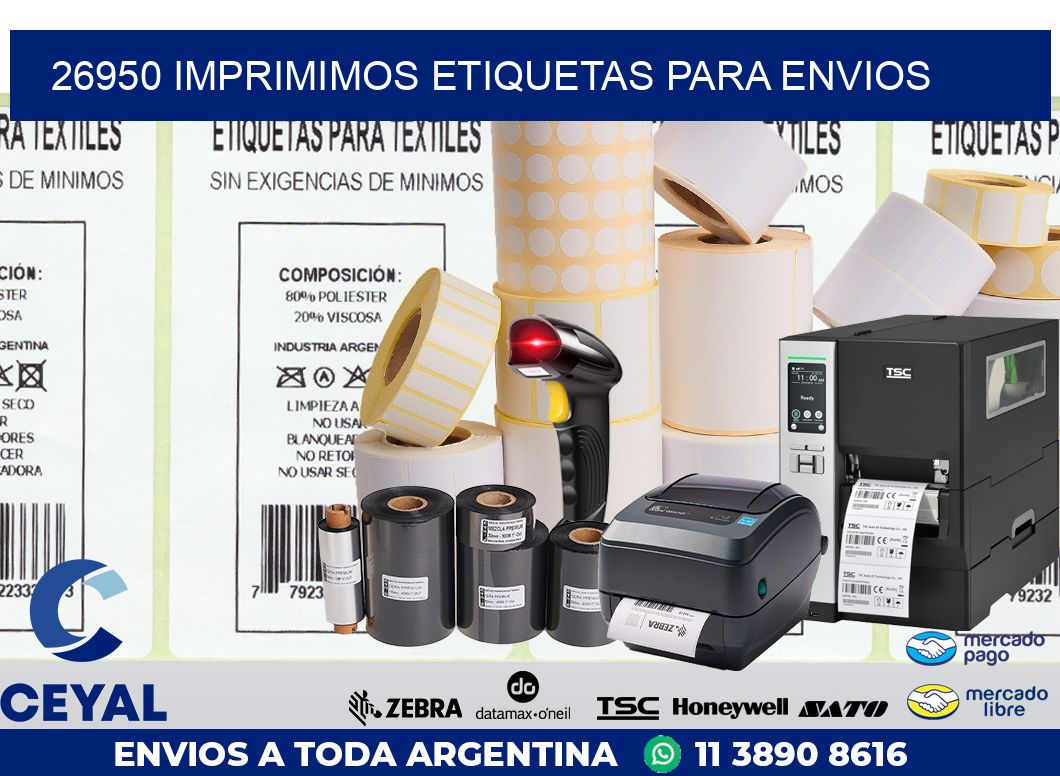 26950 IMPRIMIMOS ETIQUETAS PARA ENVIOS