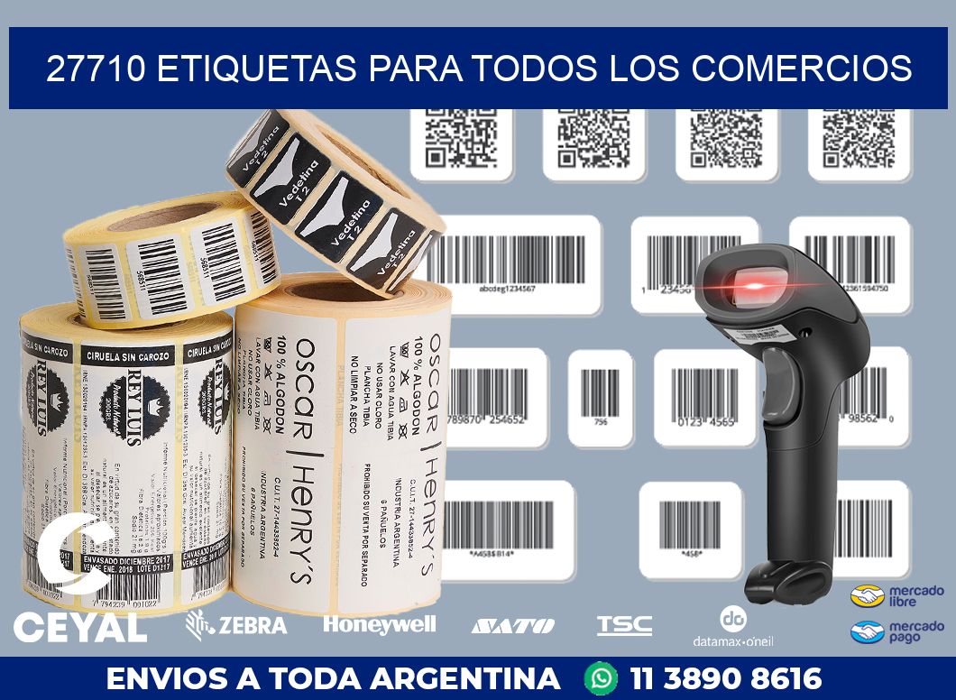 27710 ETIQUETAS PARA TODOS LOS COMERCIOS