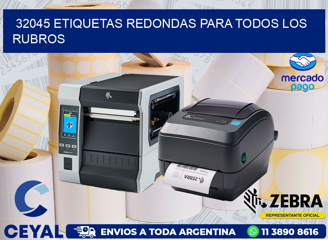 32045 ETIQUETAS REDONDAS PARA TODOS LOS RUBROS