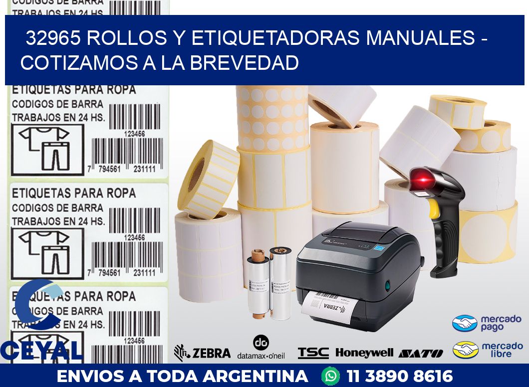 32965 ROLLOS Y ETIQUETADORAS MANUALES – COTIZAMOS A LA BREVEDAD