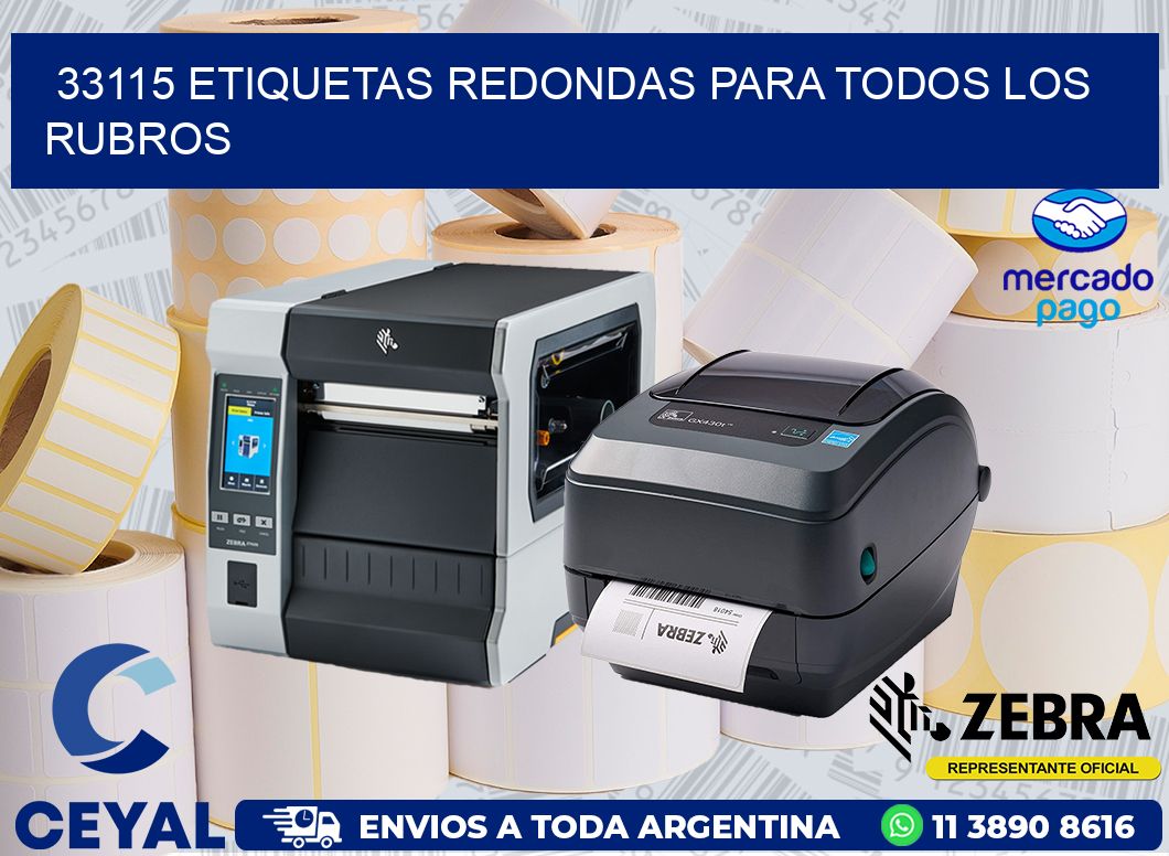 33115 ETIQUETAS REDONDAS PARA TODOS LOS RUBROS