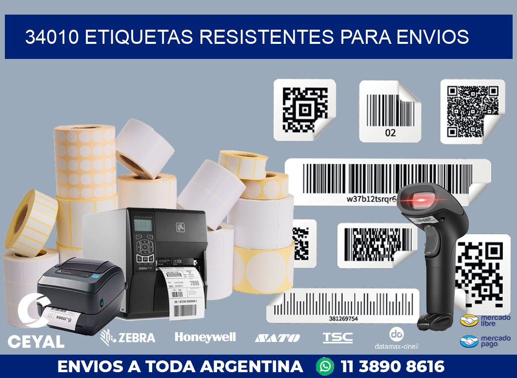 34010 ETIQUETAS RESISTENTES PARA ENVIOS