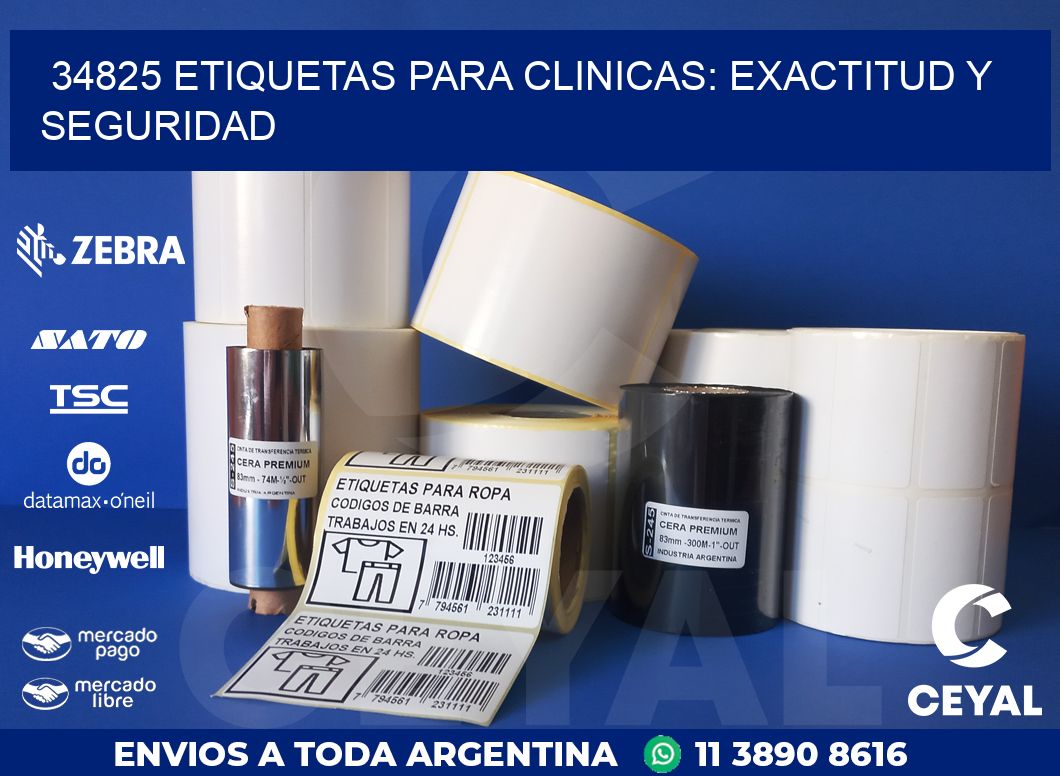 34825 ETIQUETAS PARA CLINICAS: EXACTITUD Y SEGURIDAD