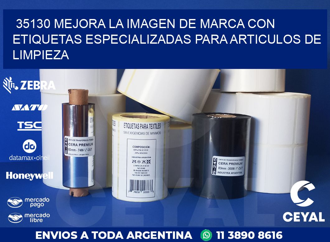 35130 MEJORA LA IMAGEN DE MARCA CON ETIQUETAS ESPECIALIZADAS PARA ARTICULOS DE LIMPIEZA