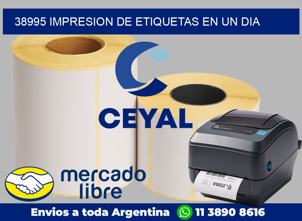 38995 IMPRESION DE ETIQUETAS EN UN DIA