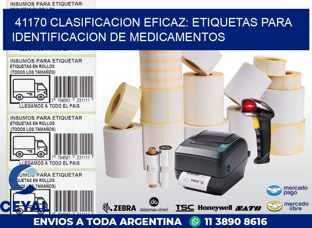 41170 CLASIFICACION EFICAZ: ETIQUETAS PARA IDENTIFICACION DE MEDICAMENTOS