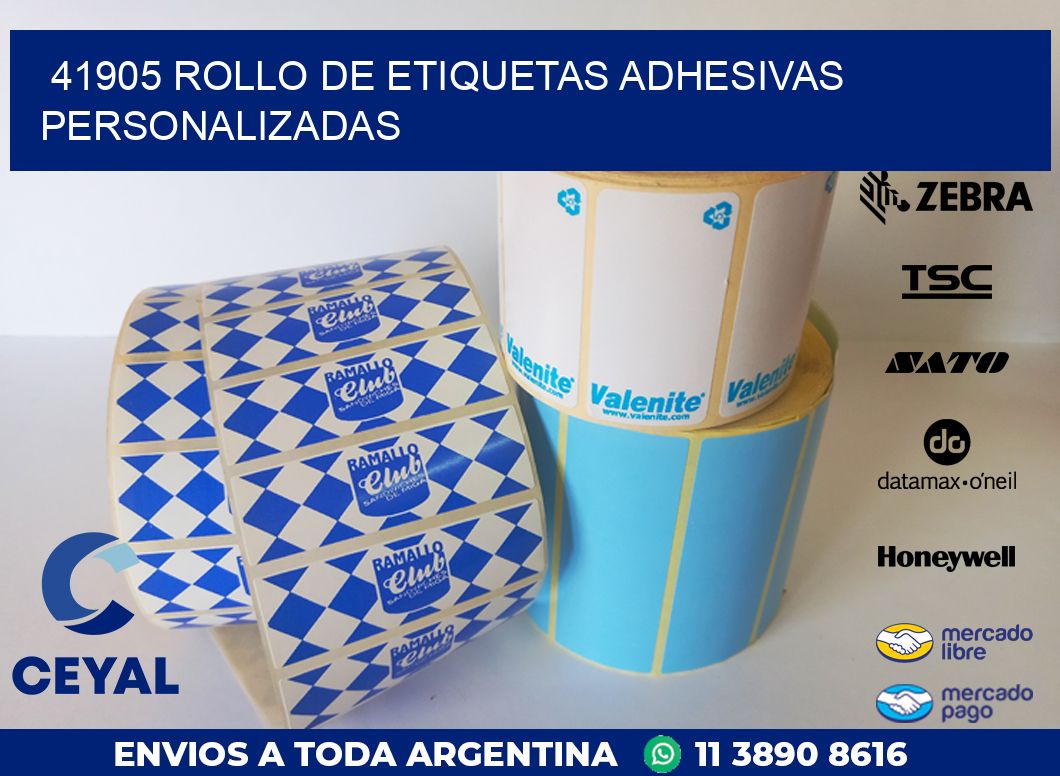41905 ROLLO DE ETIQUETAS ADHESIVAS PERSONALIZADAS