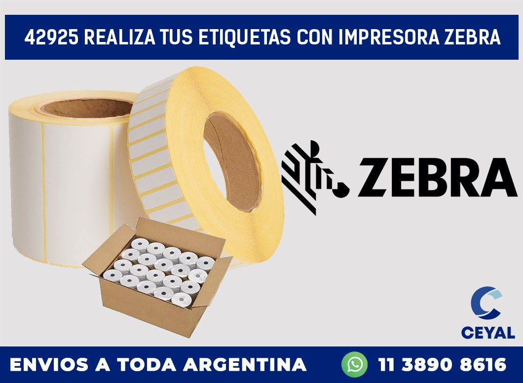 42925 REALIZA TUS ETIQUETAS CON IMPRESORA ZEBRA
