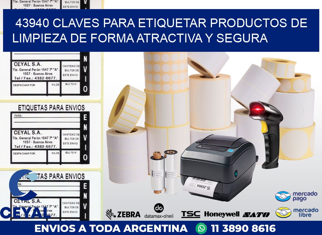 43940 CLAVES PARA ETIQUETAR PRODUCTOS DE LIMPIEZA DE FORMA ATRACTIVA Y SEGURA