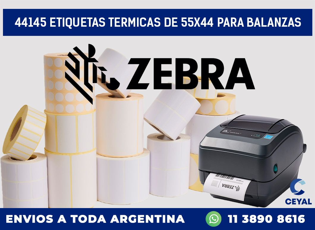 44145 ETIQUETAS TERMICAS DE 55X44 PARA BALANZAS