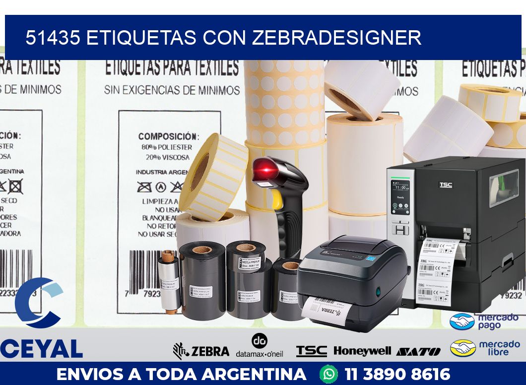 51435 ETIQUETAS CON ZEBRADESIGNER