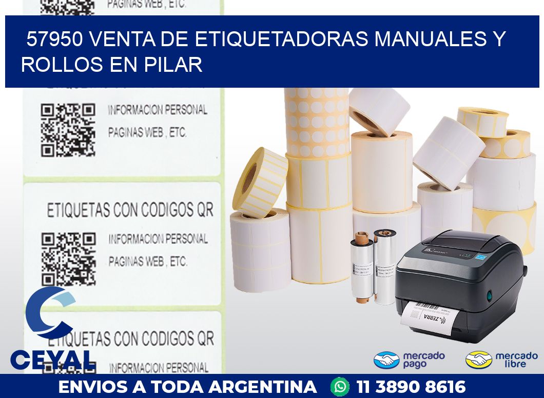 57950 VENTA DE ETIQUETADORAS MANUALES Y ROLLOS EN PILAR