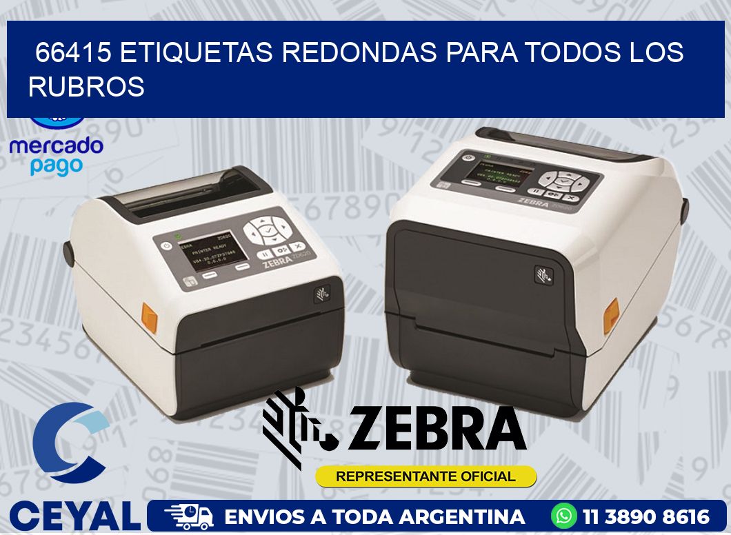 66415 ETIQUETAS REDONDAS PARA TODOS LOS RUBROS