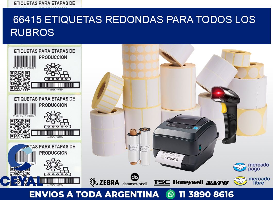 66415 ETIQUETAS REDONDAS PARA TODOS LOS RUBROS