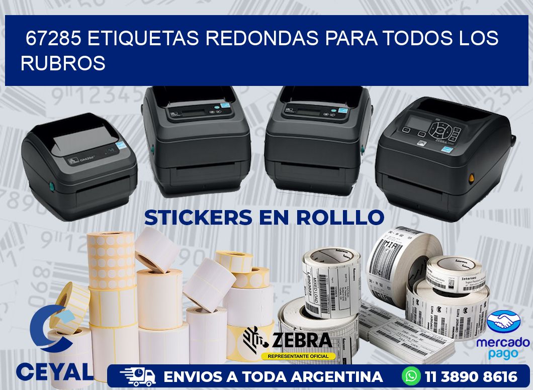 67285 ETIQUETAS REDONDAS PARA TODOS LOS RUBROS