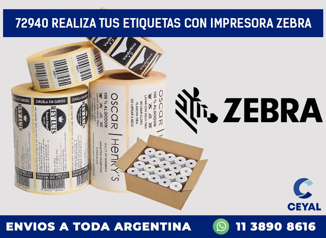 72940 REALIZA TUS ETIQUETAS CON IMPRESORA ZEBRA