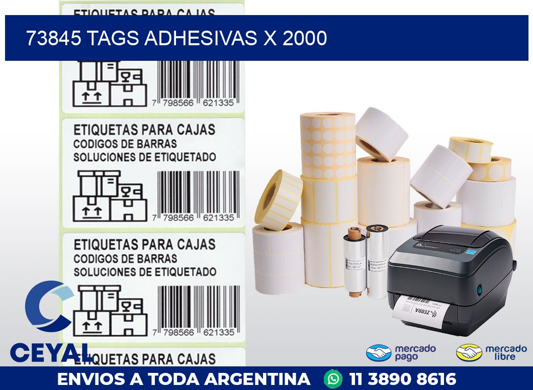 73845 TAGS ADHESIVAS X 2000