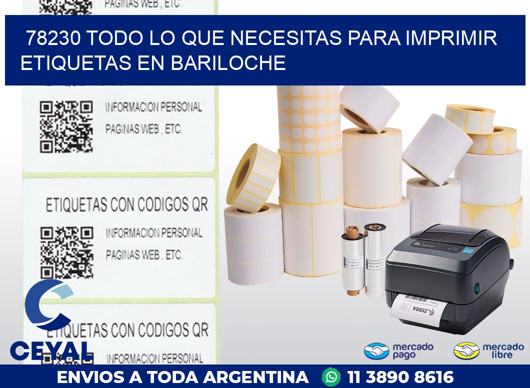 78230 TODO LO QUE NECESITAS PARA IMPRIMIR ETIQUETAS EN BARILOCHE