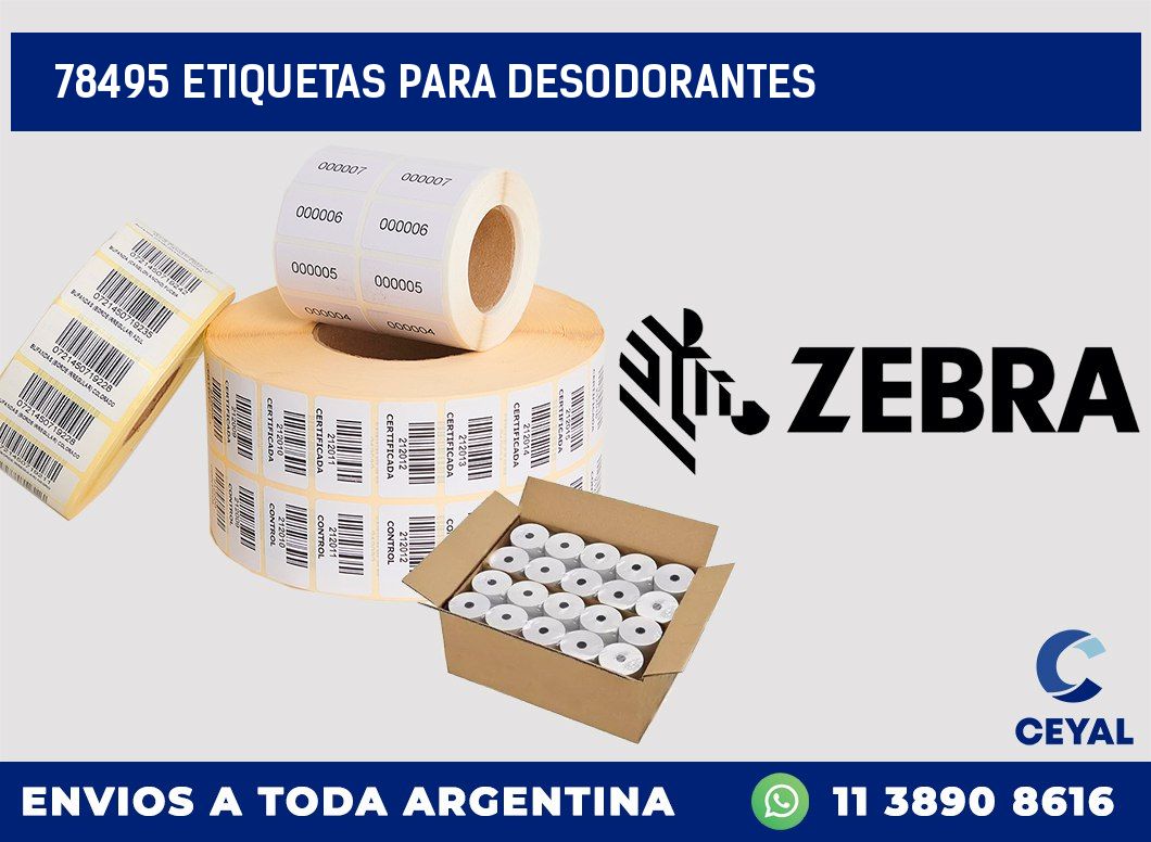 78495 ETIQUETAS PARA DESODORANTES