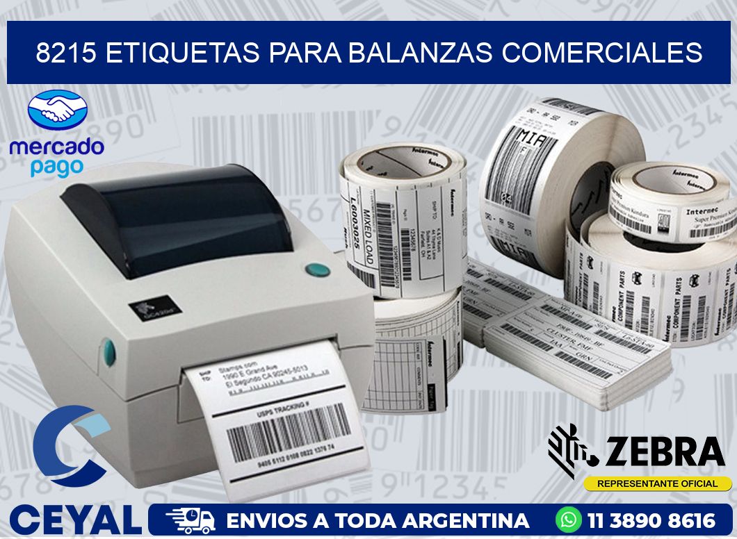 8215 ETIQUETAS PARA BALANZAS COMERCIALES