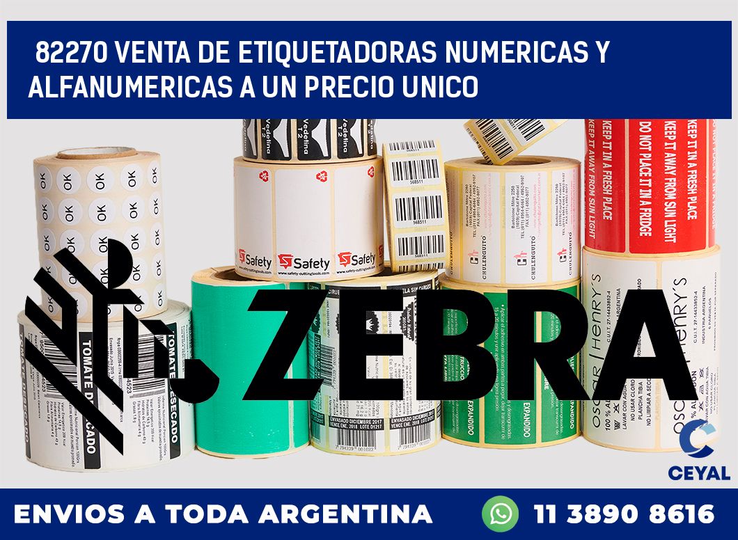82270 VENTA DE ETIQUETADORAS NUMERICAS Y ALFANUMERICAS A UN PRECIO UNICO