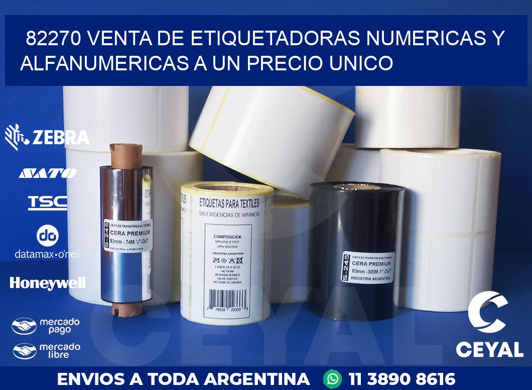 82270 VENTA DE ETIQUETADORAS NUMERICAS Y ALFANUMERICAS A UN PRECIO UNICO