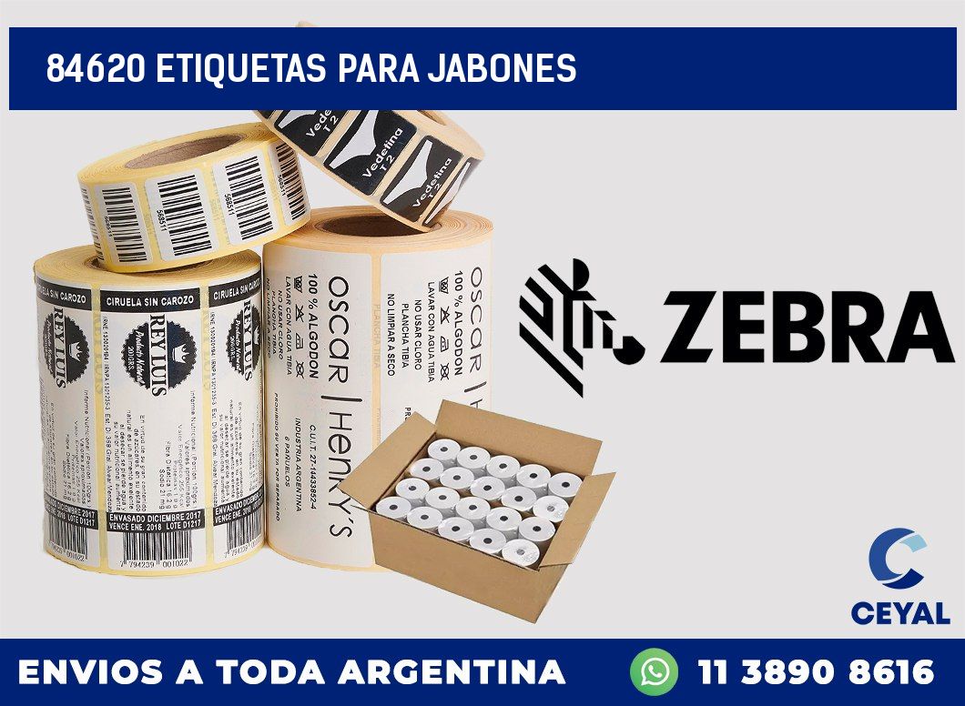 84620 ETIQUETAS PARA JABONES