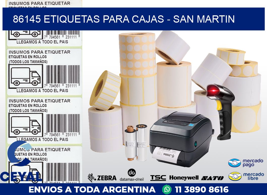 86145 ETIQUETAS PARA CAJAS - SAN MARTIN