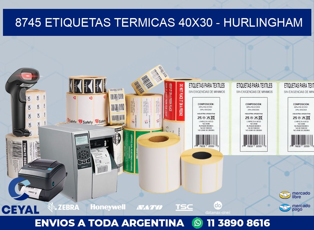 8745 ETIQUETAS TERMICAS 40X30 – HURLINGHAM