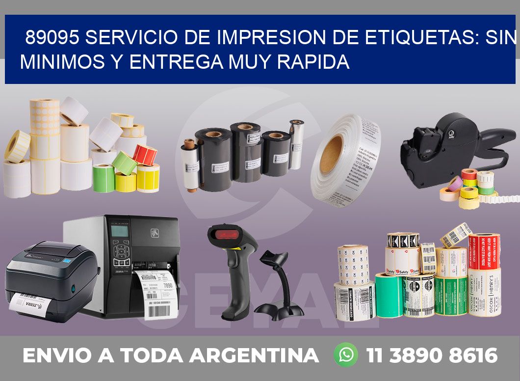 89095 SERVICIO DE IMPRESION DE ETIQUETAS: SIN MINIMOS Y ENTREGA MUY RAPIDA