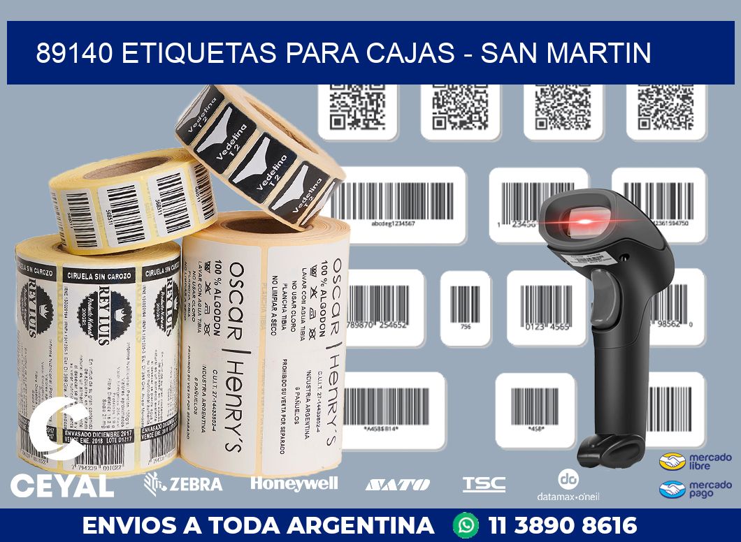 89140 ETIQUETAS PARA CAJAS - SAN MARTIN