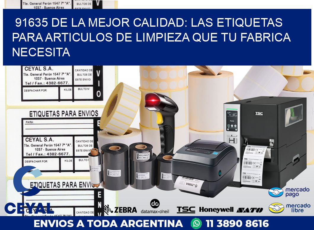 91635 DE LA MEJOR CALIDAD: LAS ETIQUETAS PARA ARTICULOS DE LIMPIEZA QUE TU FABRICA NECESITA