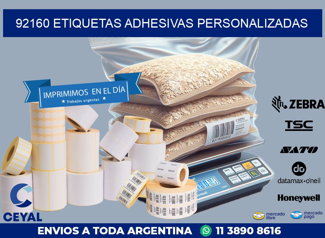 92160 ETIQUETAS ADHESIVAS PERSONALIZADAS