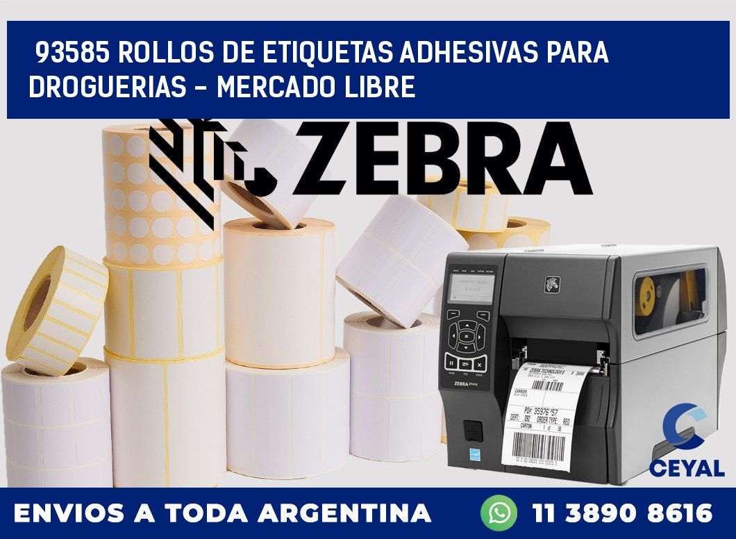 93585 ROLLOS DE ETIQUETAS ADHESIVAS PARA DROGUERIAS - MERCADO LIBRE