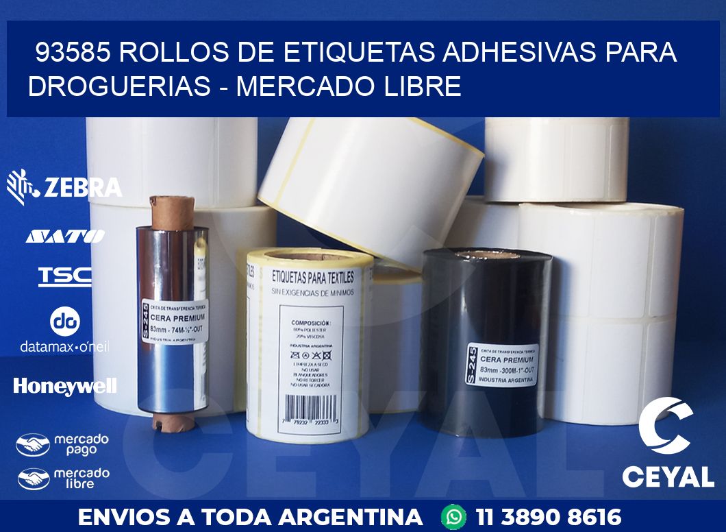 93585 ROLLOS DE ETIQUETAS ADHESIVAS PARA DROGUERIAS – MERCADO LIBRE