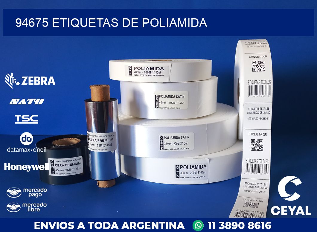 94675 ETIQUETAS DE POLIAMIDA